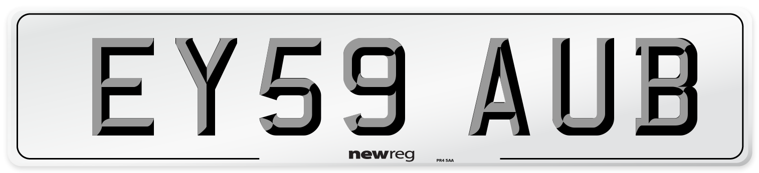 EY59 AUB Number Plate from New Reg